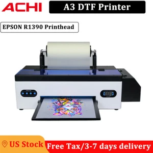 Impresora A3 DTF Epson 1390 directa a película inyección de tinta hágalo usted mismo impresora de camisetas para empresas - Imagen 1 de 16