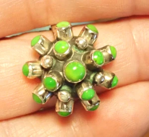 Mohave grüner Türkis 925 Sterling Silber Ring Gr.6 - Bild 1 von 7