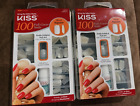 (36) Kiss 100 Full-Cover Nails Short Square, Includes 10 Sizes And Glue - 20019
