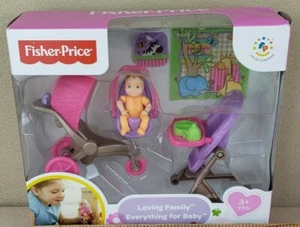 Fisher-Price Loving Family EVERYTHING FOR BABY Playset Stroller SEALED PKG DSTRS - Picture 1 of 9
