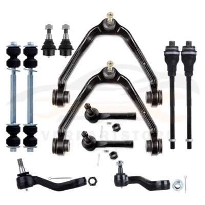 12 Pcs Complete Front Control Arm Suspension Kit For 2002-2006 Cadillac Escalade - Image 1 of 4