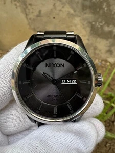 Nixon the Automatic Day-Date Eta Swiss made Auto F*King Matic PVD Steel Watch - Picture 1 of 8