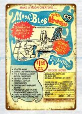 wall 1969 Moonglow space toy comic ads Moon Blob with Moon Glow metal tin sign