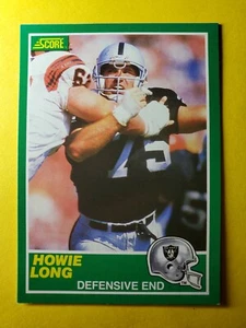 HOF HOWIE LONG #242 OAKLAND RAIDERS - VILLANOVA WILDCATS - 1989 SCORE NFL - Foto 1 di 3