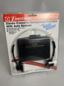 Emerson Stereo Cassette Portable mit Bass Boost und Auto Reverse AC2104CS NOS - Bild 1 von 4