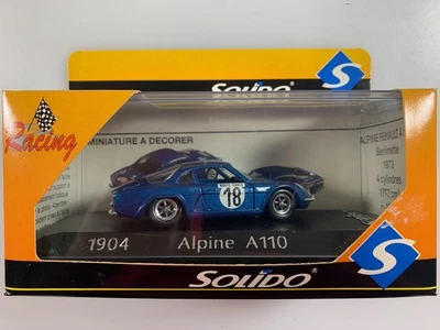 ALPINE A110 BERLINETTE RENAULT Solido Model #1904 DieCast 1:43 FRENCHRACING BLUE - Image 1 of 4