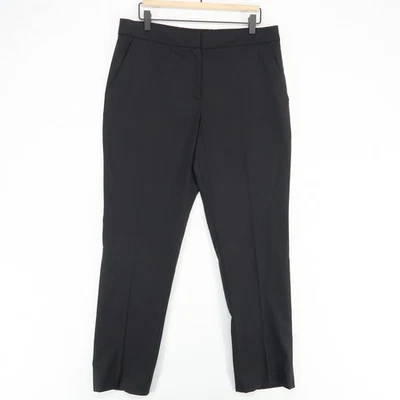 Pantalones de vestir Givenchy para mujer 42 EE. UU. 10 negro mezcla de lana ajuste a medida hechos en Italia Foto 1 de 4