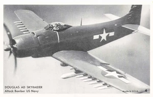 Postkarte WWII Douglas AD Skyraider Angriff Bomber US Navy X449 - Bild 1 von 2