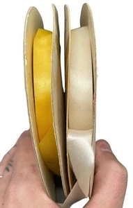 Weihnachten Wickelband 2er Set Gold Weiß 0,25" Dick Basteln LESEN - Bild 1 von 5