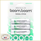BoomBoom Spearmint Nasal Stick: Vapor Flow, Menthol Inhaler, Natural Mood Boost
