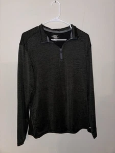 G.H. Bass & Co. Dark Green Dri-fit Quarter Zip Pullover Adult Men’s Medium - Picture 1 of 3