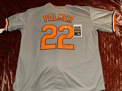 JIM PALMER HOF 1990 Baltimore  Baseball Jersey JSA COA Inscribed Hof - Image 1 of 4