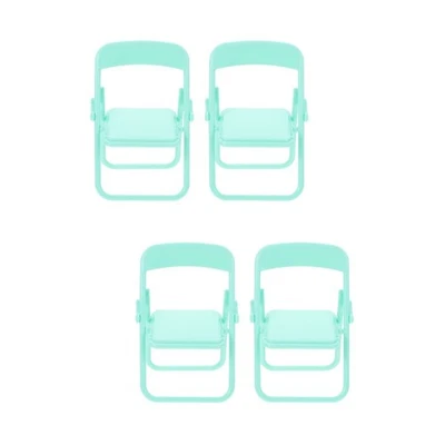  2 Count Mini Stuhl Puppenhaus Möbel Möbelmodell Puppenhauszubehör - Bild 1 von 4