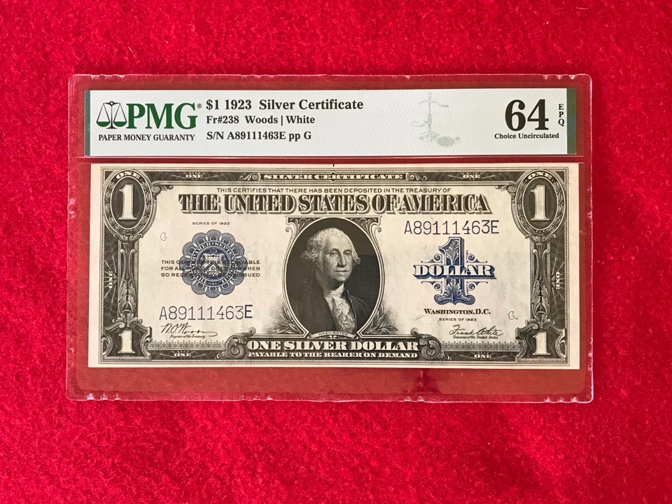 FR-238 1923 Series $1 Silver Certificate *PMG 64 EPQ Choice Uncirculated* - Image 1 of 4