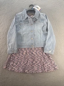 Levi's Denim Jacket and Dress Girls Size 6/6X  Blue 2-Piece Set - Picture 1 of 8