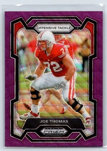 Selecciones del draft de Panini Prizm 2024 Joe Thomas #28 Purple Wave Wisconsin Badgers - Imagen 1 de 2