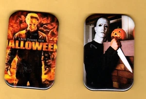 HALLOWEEN   MICHAEL MYERS   TWO  REFRIGERATOR MAGNET 2"x3"  WITH ROUNDED CORNER - Picture 1 of 2
