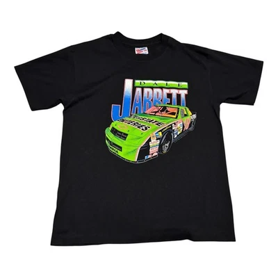 Vintage 1994 Hanes Dale Jarrett NASCAR Racing Single Stitch Shirt Youth XL - Image 1 of 4