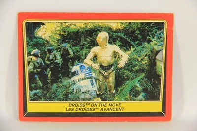 Star Wars ROTJ 1983 Trading Card #69 Droids On The Move FR-ENG Canada L019854 - Image 1 of 2