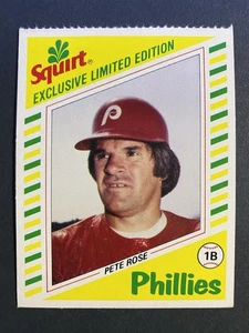 1982 Topps Baseball Squirt Pete Rose Phillies Card #12 - Picture 1 of 2