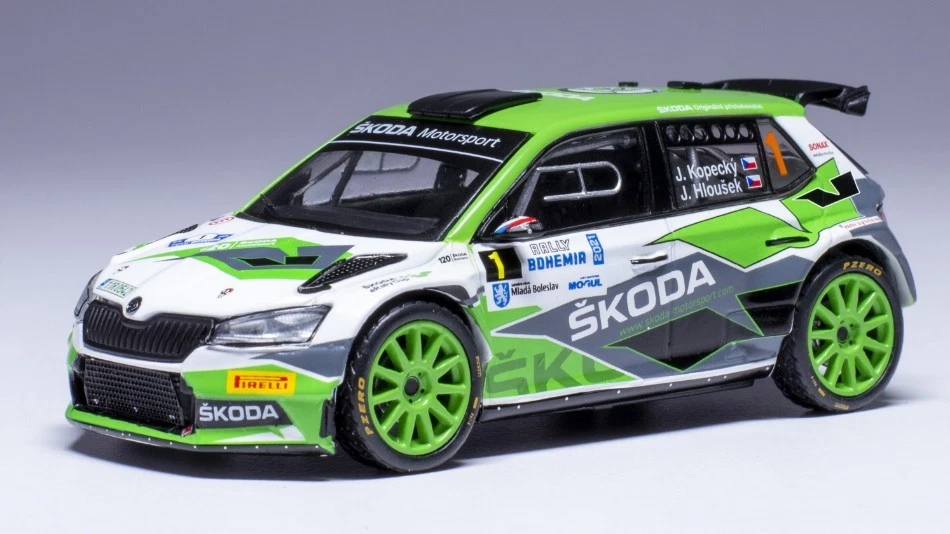 IXO MODEL RAM934 SKODA FABIA RALLY2 E N.1 RALLY BOHEMIA 2021 KOPECKY-HLOUSEK 1:4 - Immagine 1 di 1