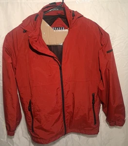 Trader Bay Jacket Windbreaker Full Zip  Red  Men Large Breatheable - Picture 1 of 8