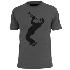 Mens Trumpet Player 2 Tone Ska T Shirt Specials Madness Hall Rude Boy - Picture 1 of 2