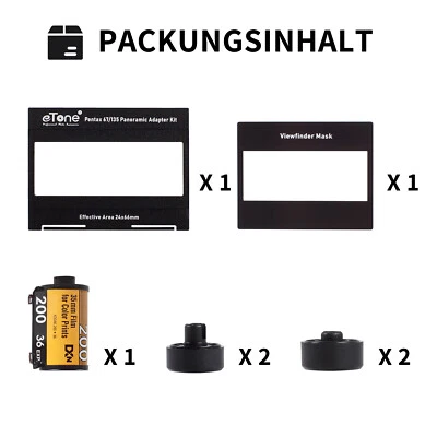 Conversion Kit For Pentax 67 6x7 67II Camera 120 to 135 Film Panorama Photo - Image 1 of 4