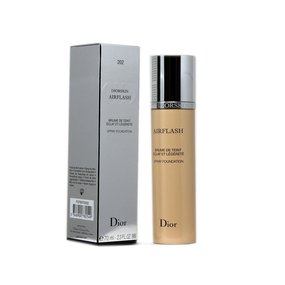 DIORSKIN AIRFLASH SPRAY FOUNDATION 70 ML/2.3 FL.OZ. #202 CAMEO NIB - Image 1 of 1