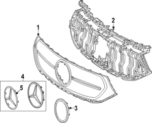 Mercedes Benz EQB 350 EQB 300 EQB 250 22-24 Radiator Grille 2438882500 - Picture 1 of 1