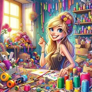 5D Diamond Painting Set 40 x 40 cm Basteln Mädchen Bastelzimmer - Mosaik - Bild 1 von 4