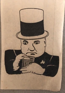 Original Vintage Antik W.C. Fields Mini Bügeltransfer - Bild 1 von 1