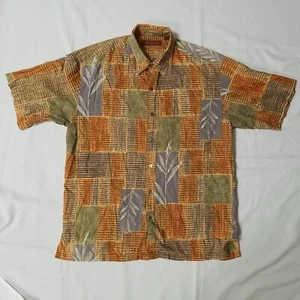 TORI RICHARD Multi-colored Short Sleeve Button Aloha Hawaiian Shirt Men - Size M - Picture 1 of 11