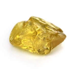 Certified 6.33ct Natural Yellow Sapphire VS Clarity Australian Rough 12x10.4 mm - Picture 1 of 8