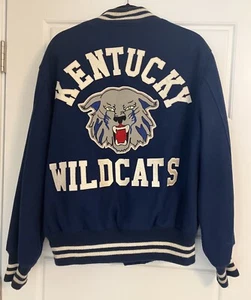 Vintage 1950s Kaye Bros. Award Jacket KENTUCKY WILDCATS, Wool Sz 48 RARE - Picture 1 of 21