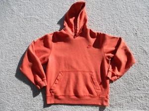 Nike Hoodie Herren Medium Orange Sportswear Club Fleece Y2k Silver Tag Vintage - Bild 1 von 11