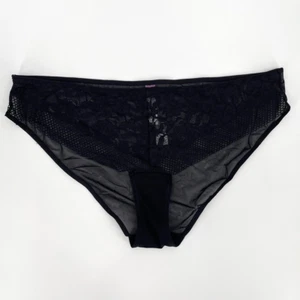 Adore Me Lace Jamie Bikini Panty Women 1X Black LP2274 New With Tag - Picture 1 of 5