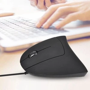 USB Wired Left Hand Vertical Mouse Ergonomic Gaming Mouse Wrist Healthy Mouse - Picture 1 of 12