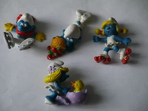 PEYO LOT N°1 DE 4 FIGURINES SCHTROUMPFS - Imagen 1 de 1