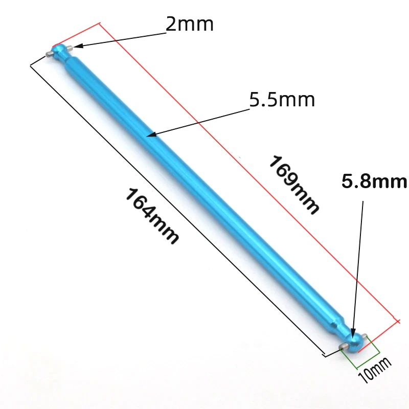 RC Aluminium Antriebswelle Kardanwelle Dogbone 04003 Für 1:10 RC Auto HSP Amewi  - Bild 1 von 1