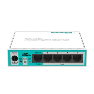 MikroTik hEX lite / RB750r2 | Router, 5 x RJ45 Ethernet, RouterOS L4 - Bild 1 von 2