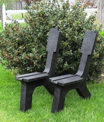 Hágalo usted mismo patas de banco o extremos de banco al aire libre hechos de plástico reciclado o banco deportivo Foto 1 de 4