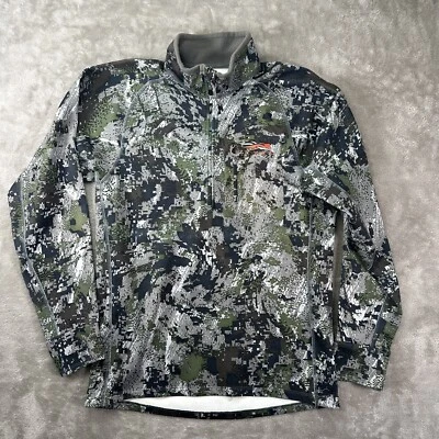 Sitka Traverse Optifade Forest LS 1/2 Zip Size Medium Rare Discontinued Color - Image 1 of 4