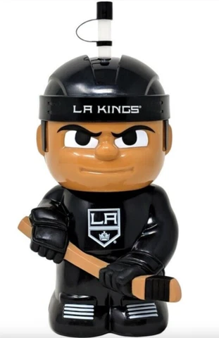 Los Angeles Hockey 16oz. Big Sip Water Bottle With Reuse-able Straw Kings Cover