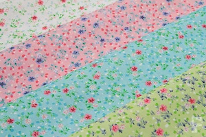 Small Pink Flowers on Poly Cotton Fabric - SPRING SALE - Picture 1 of 5
