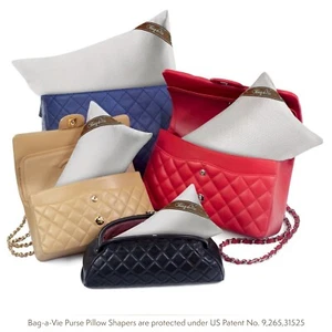 Bag-a-Vie Purse Shaping Pillow For/Fits Chanel Bags - Herringbone 4Pk Starter - Picture 1 of 8