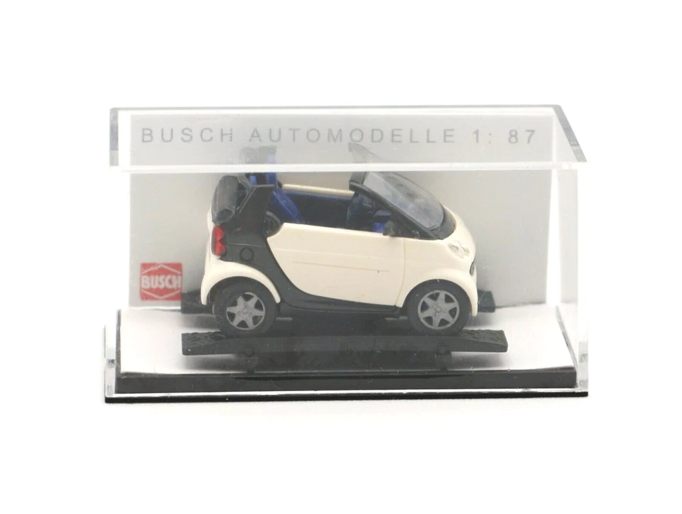 Busch Smart Cabrio Modell 1:87 detailgetreu Miniaturfahrzeug Sammler NEU & OVP - Bild 1 von 1