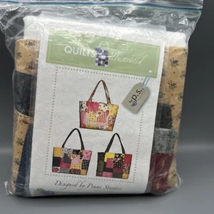 Neu in Verpackung Quilts illustrierte Partytasche mit Anhänger von Penny Sturges £016 gesteppte Tasche - Bild 1 von 4