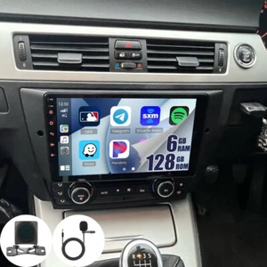 6+128GB For BMW E90 M3 328i 335i Car Stereo Radio Android 13 Carplay GPS +Camera - Picture 1 of 23