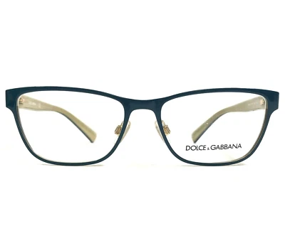 Monturas de gafas Dolce & Gabbana DG1273 1271 rectángulo azul dorado 53-16-140 Foto 1 de 4